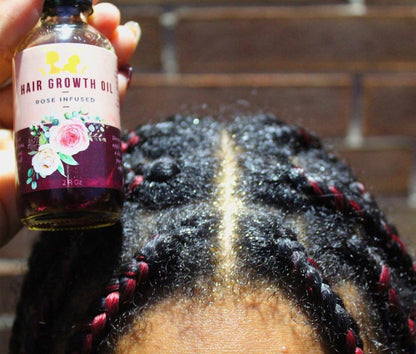 Rose-Infused Hair Growth Oil & Curl Strengthening Pudding Bundle
