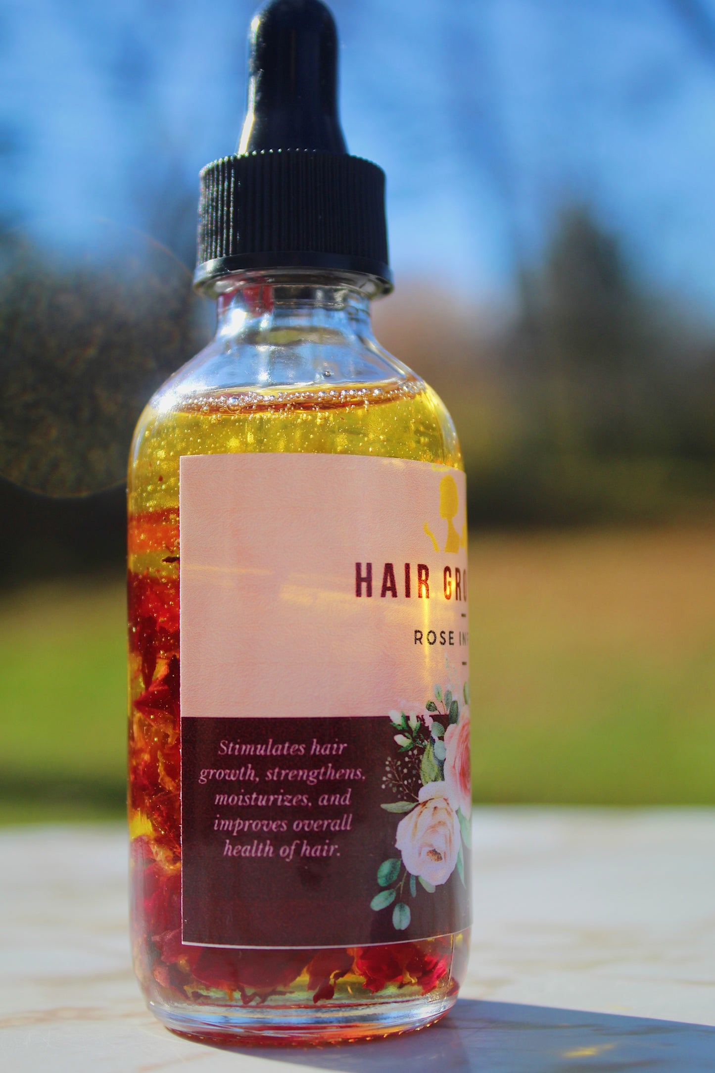 Hair Growth Oil - Rose Infused